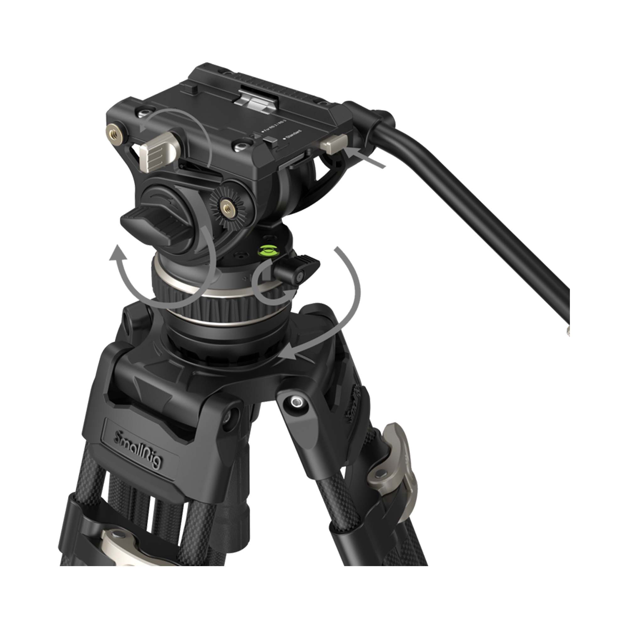 SmallRig 3989 Heavy-Duty Kolfiber Videostativkit FreeBlazer AD-100