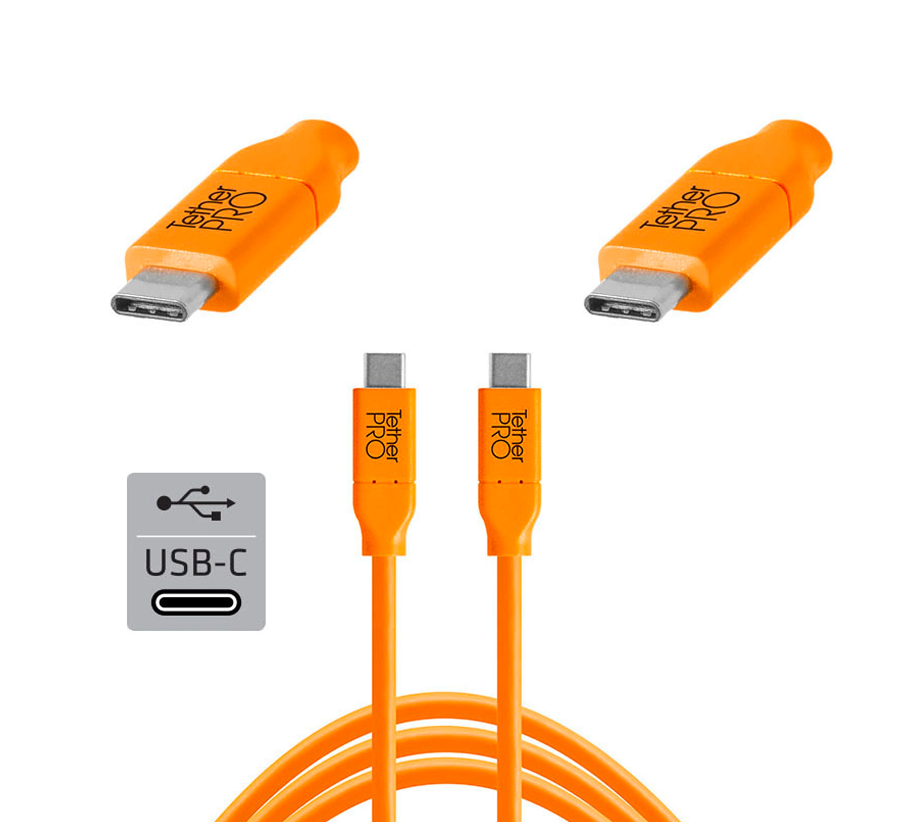 Tether Tools TetherPro USB-C till USB-C 3 m Orange