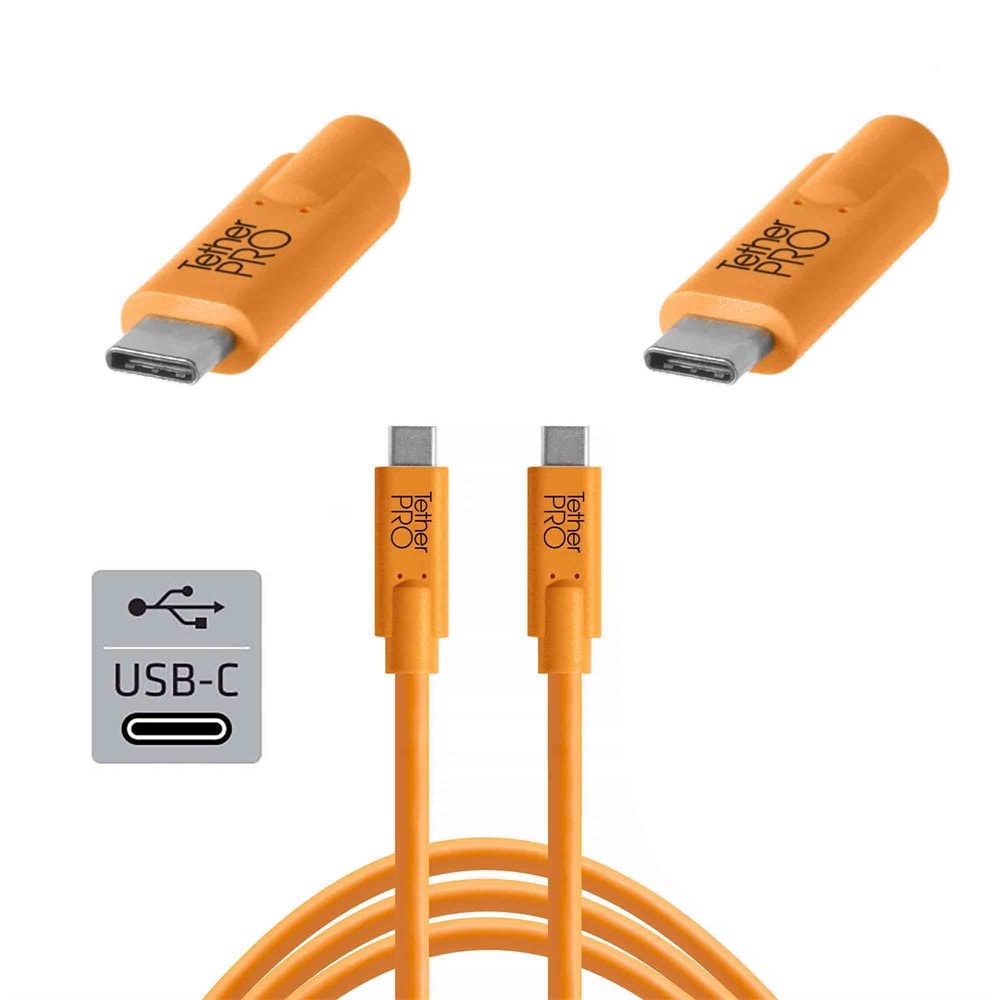Tether Tools TetherPro USB-C to USB-C 4.6m Orange