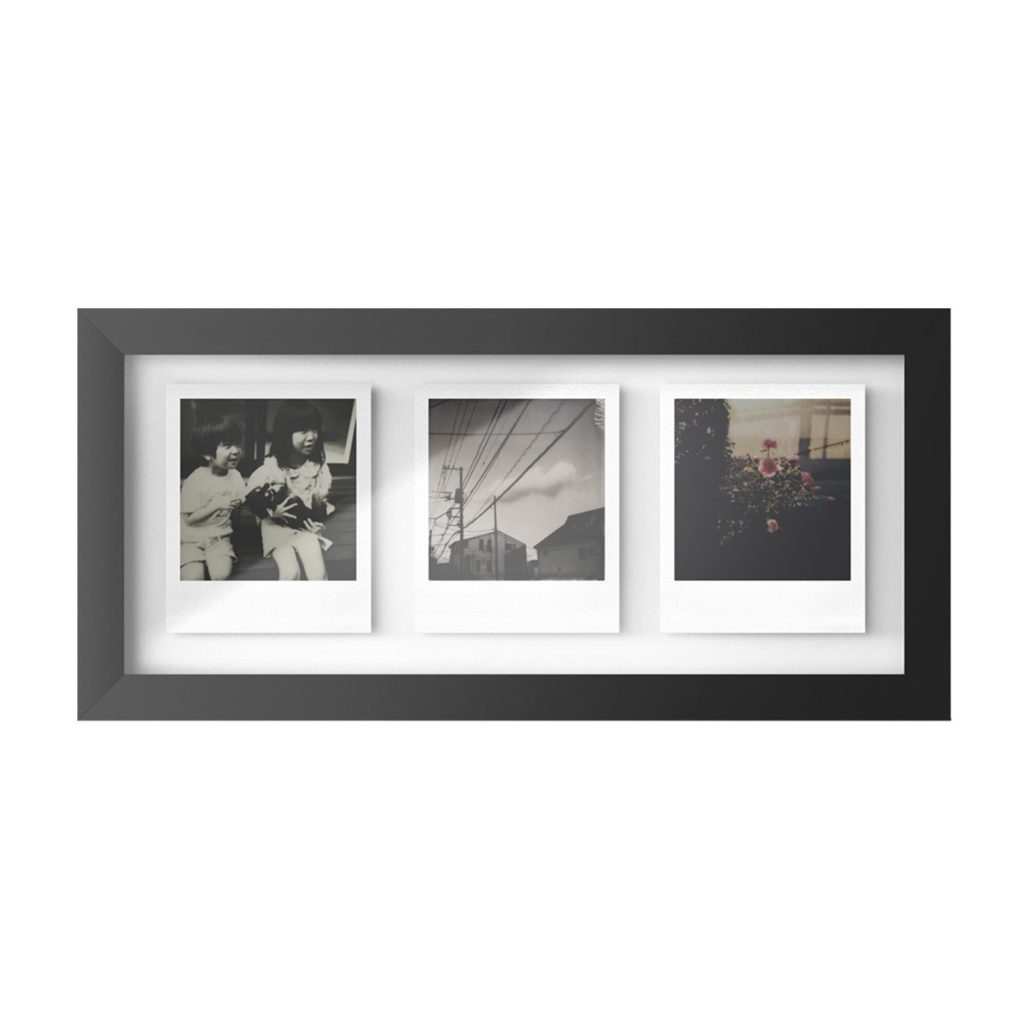 Polaroid Studio Photo Frame Svart - 3 Bilder