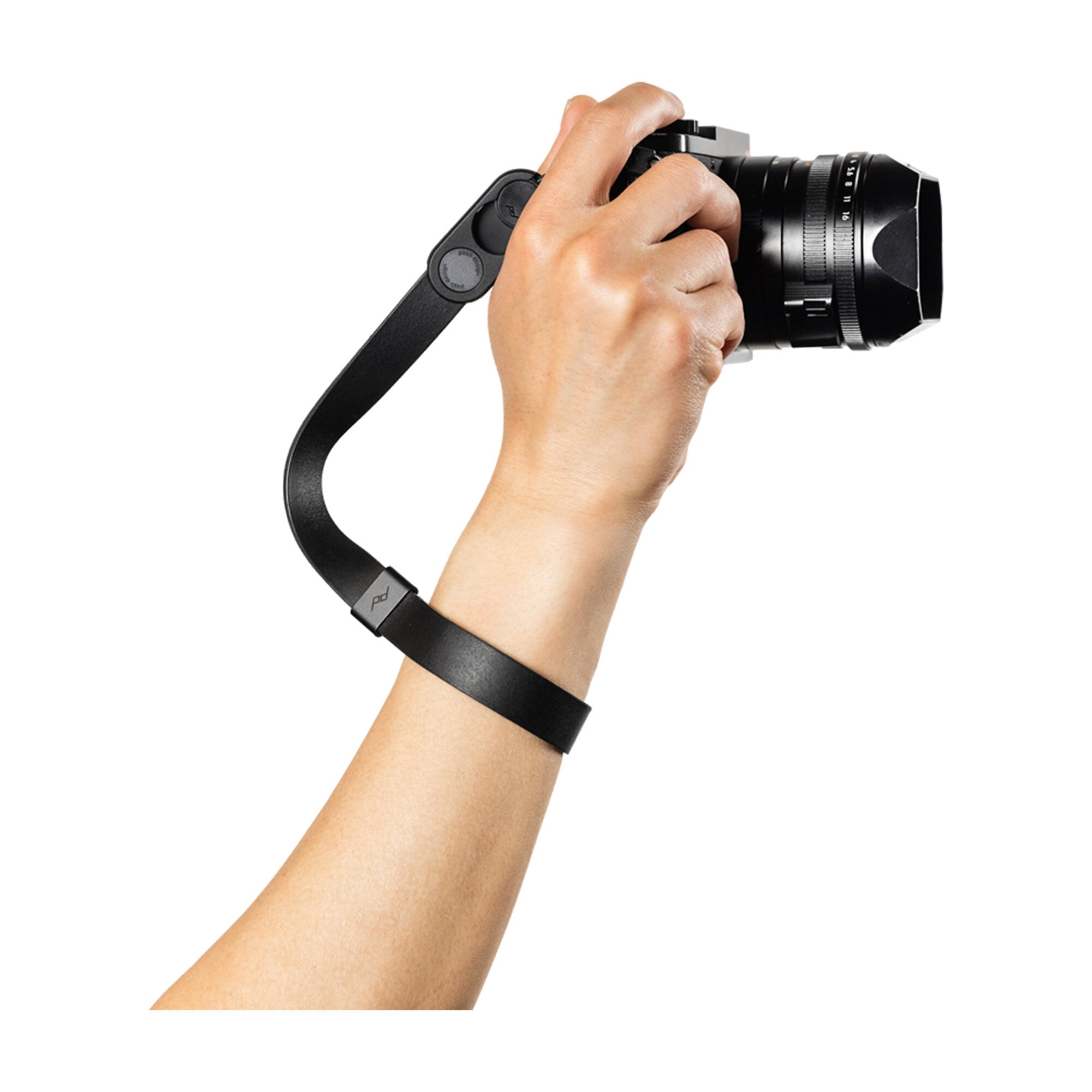 Peak Design Cuff Läder Handledsrem Svart