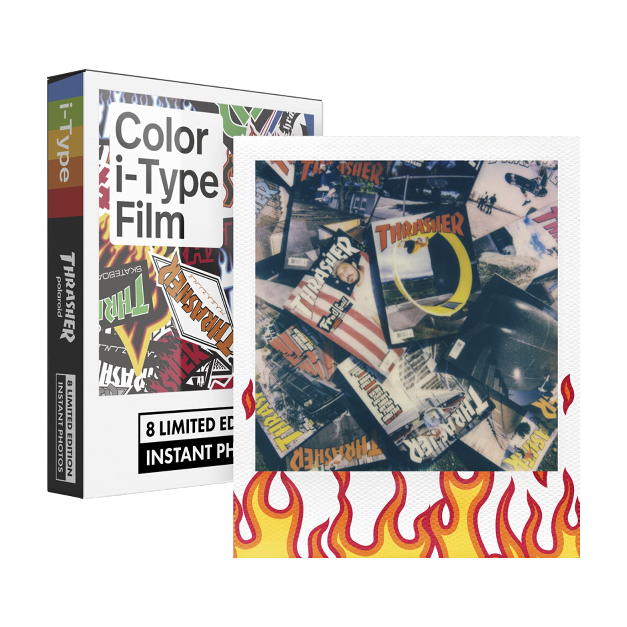 Polaroid I-Type Film Färg Thrasher Edition