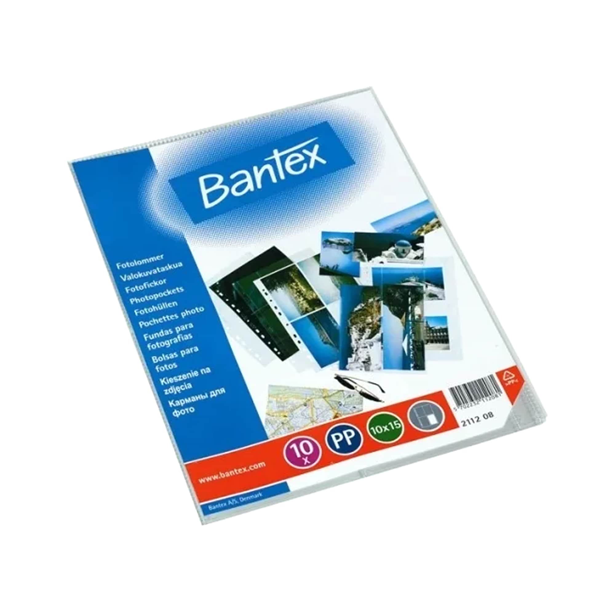 Bantex Fotofickor 10x15 10st Genomskinlig stående