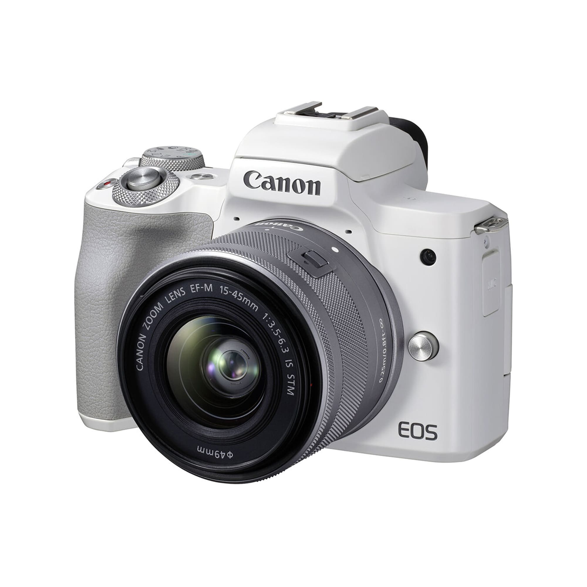 Canon EOS M50 Mark II vit kamerahus + EF-M 15-45/3,5-6,3 IS STM