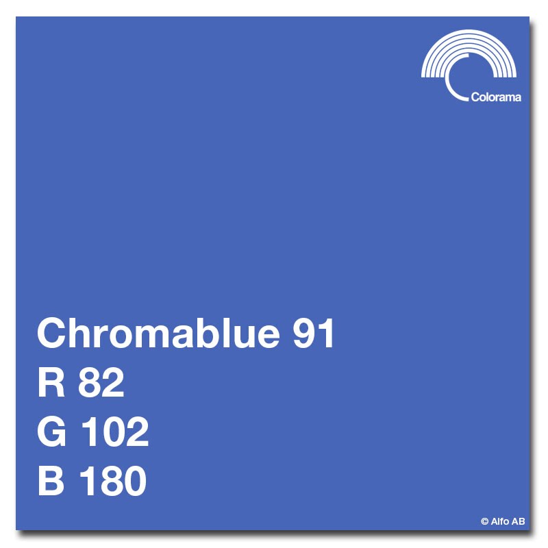 Colorama Bakgrundspapper 2,72x11m Chromablue
