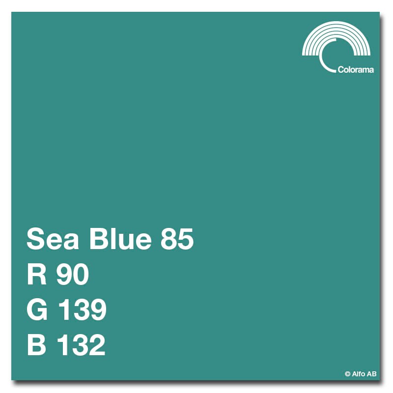 Colorama Bakgrundspapper 2,72x11m Sea Blue