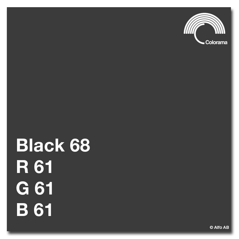 Colorama Bakgrundspapper 3.55 x 30m. Black