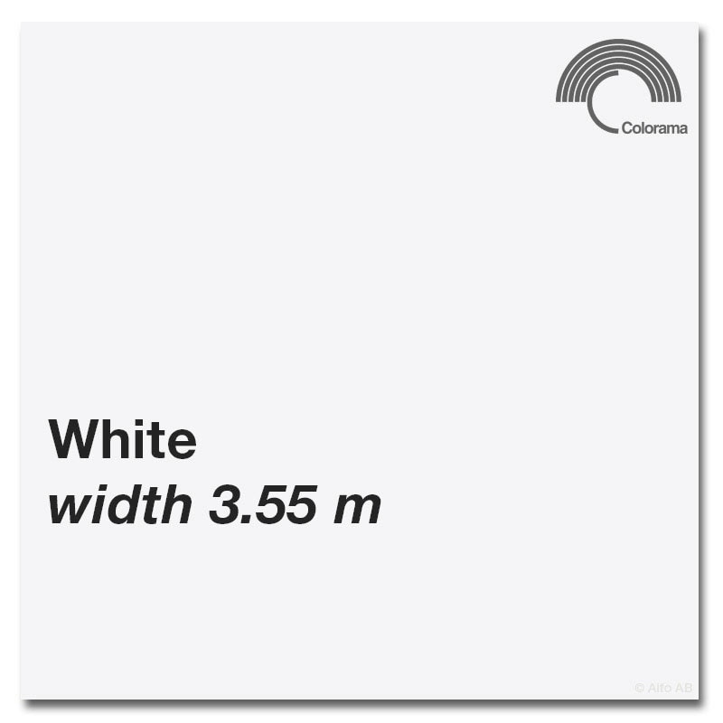 Colorama Bakgrundspapper 3.55 x 30m. White