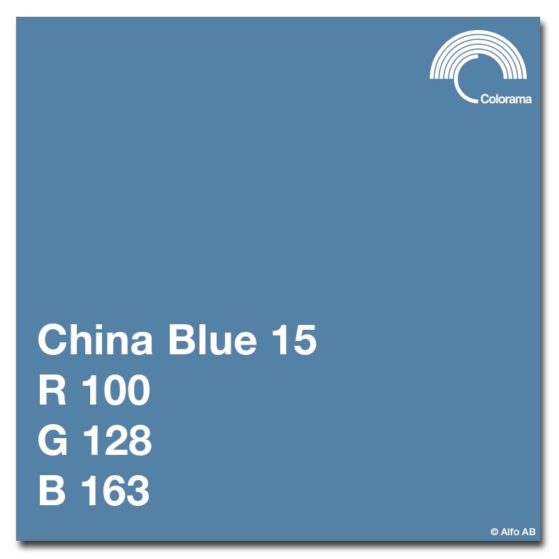 Colorama Bakgrundspapper China Blue, 2,72x11m