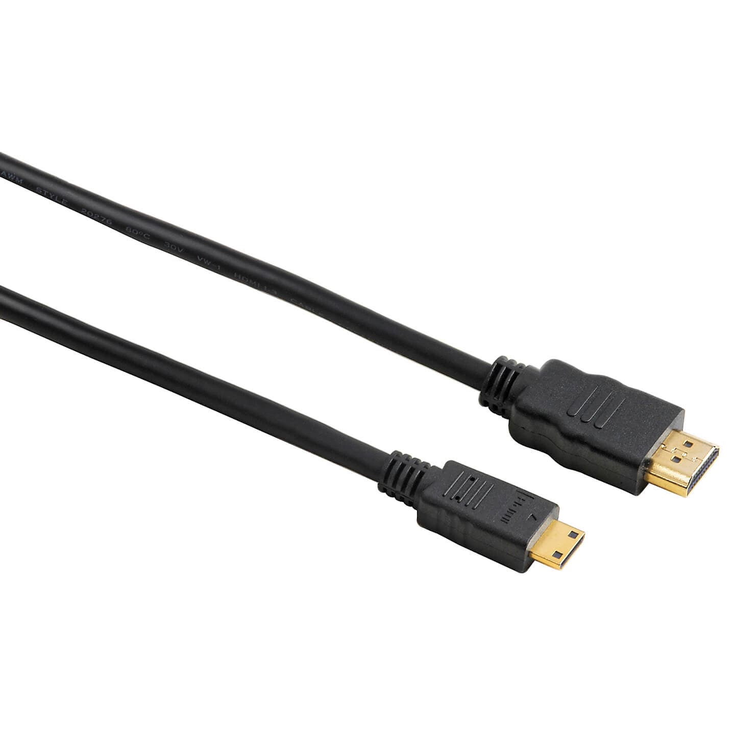 Hama Kabel HDMI A-C Guld Svart 2.0m