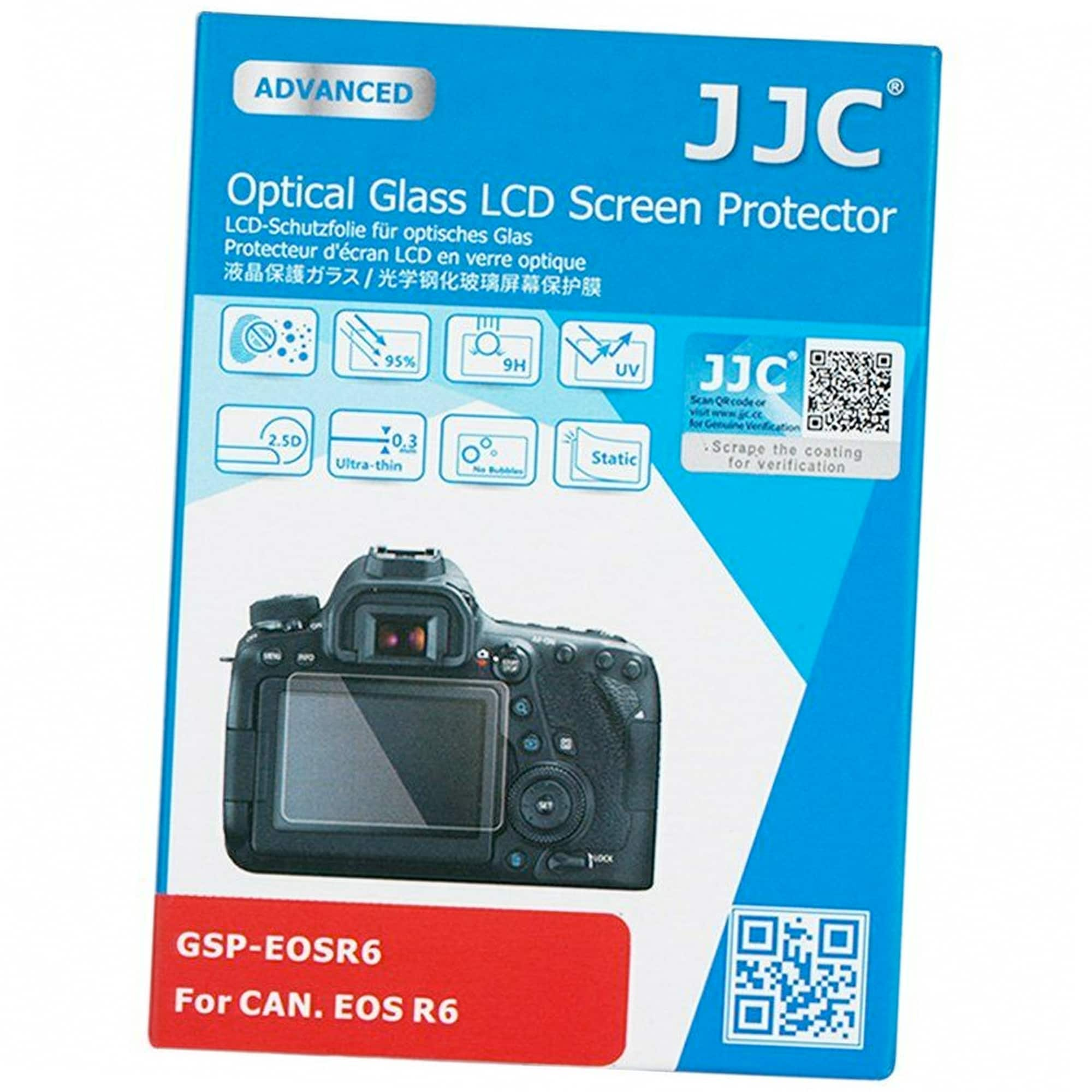 JJC LCD-skydd Optical Glass för canon EOS R6