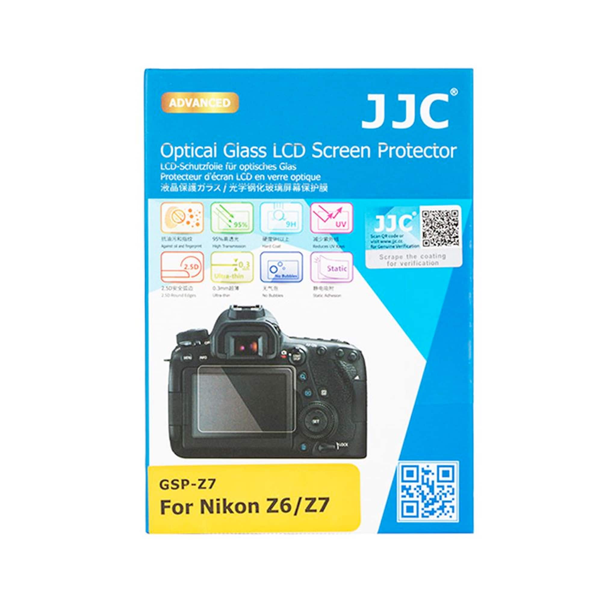 JJC LCD-SKYDD OPTICAL GLASS För Nikon Z5, Z6, Z7, Z6 II & Z7 II
