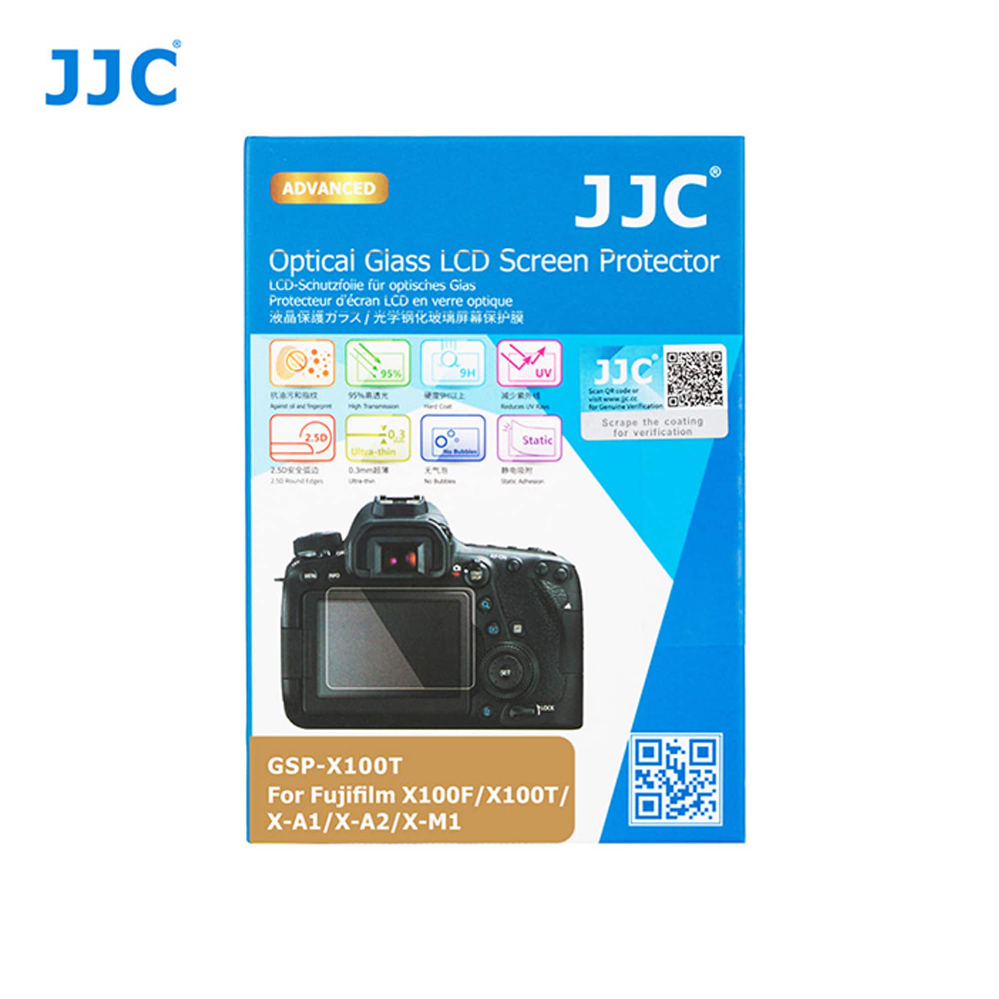 JJC LCD-Skydd Optical Glass Till Fuji X100F/X100T