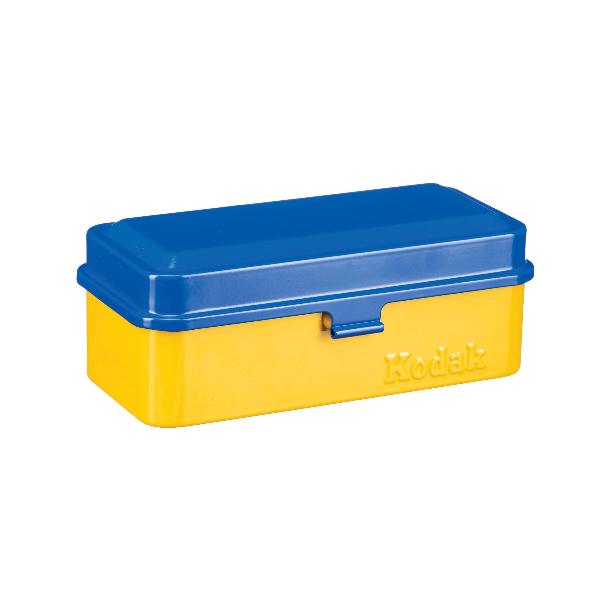 Kodak Film Steel Case Yellow with Blue lid 120/135