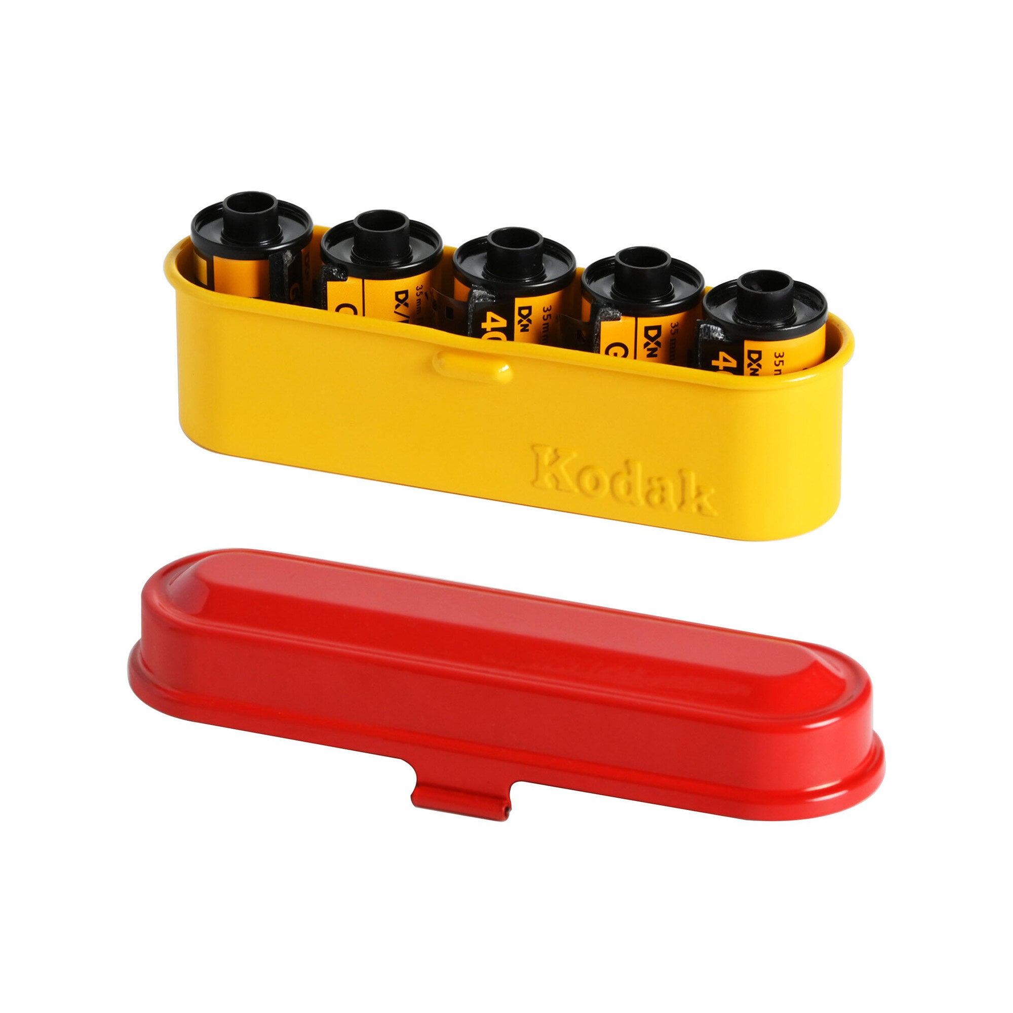 Kodak Film Steel Case Yellow with Red lid 135