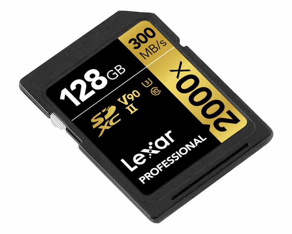 Lexar Pro 2000X SDHC/SDXC UHS-II U3(V90) R300/W260 128GB