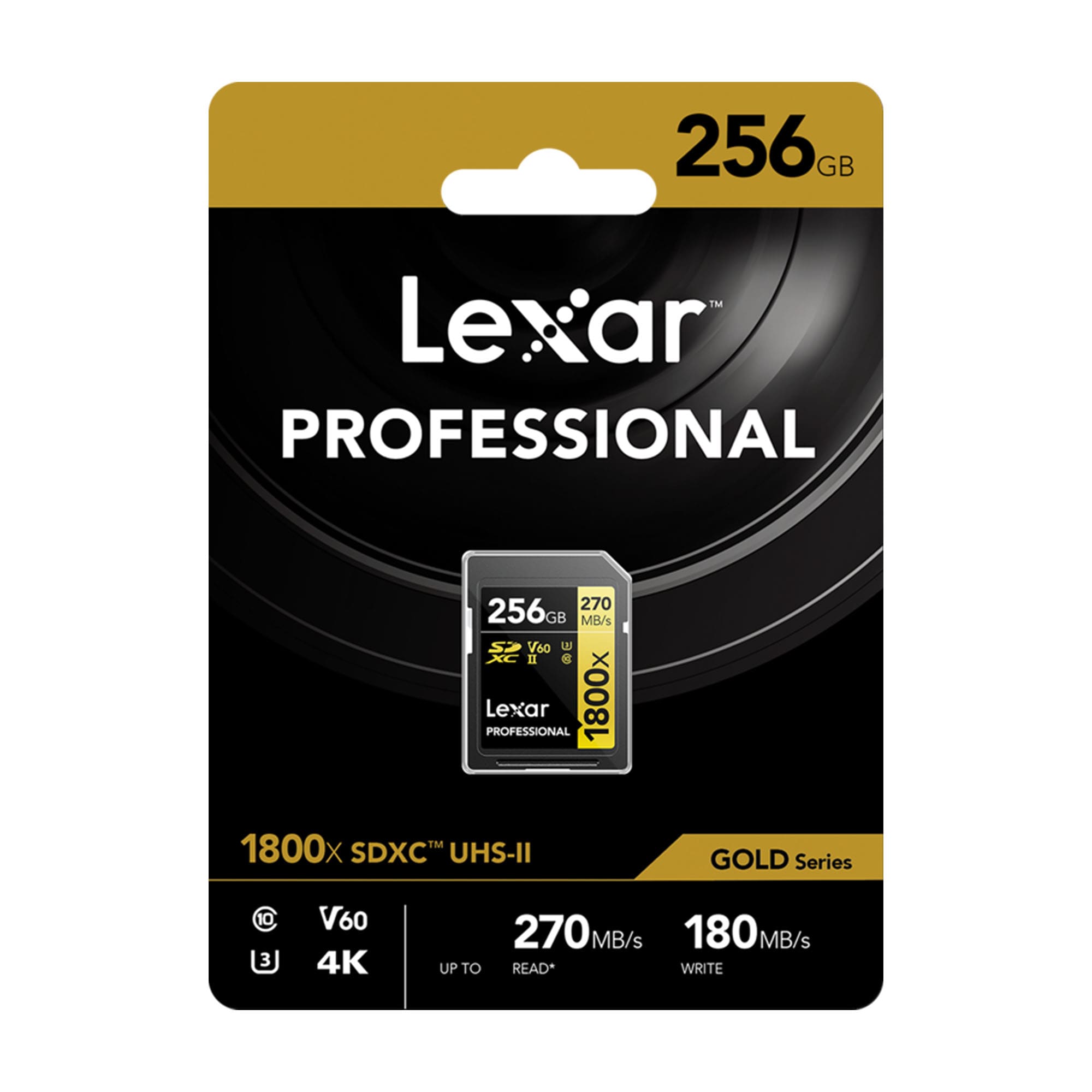 Lexar Pro 1800x SDXC U3 (V60) UHS-II R270/W180 256GB
