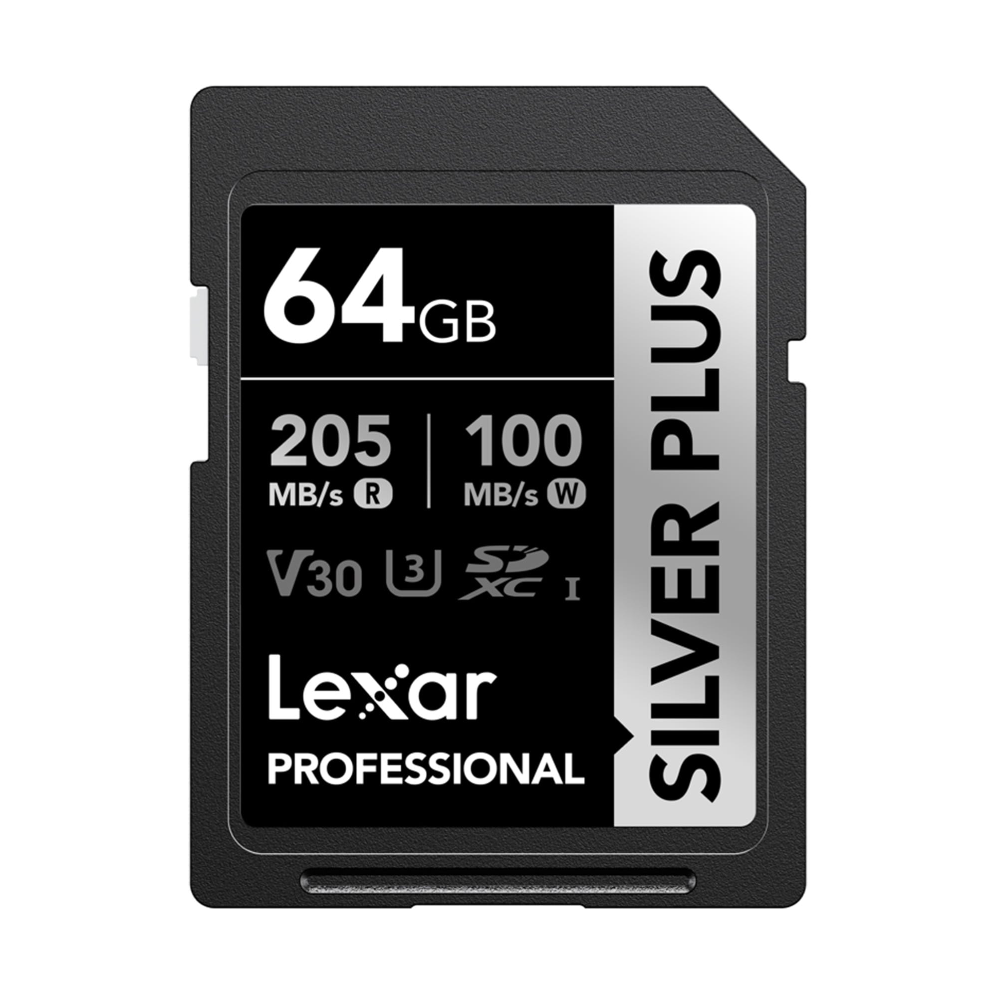 Lexar SDXC Pro Silver Plus 1066x UHS-I U3 V30 R205/W100 64GB