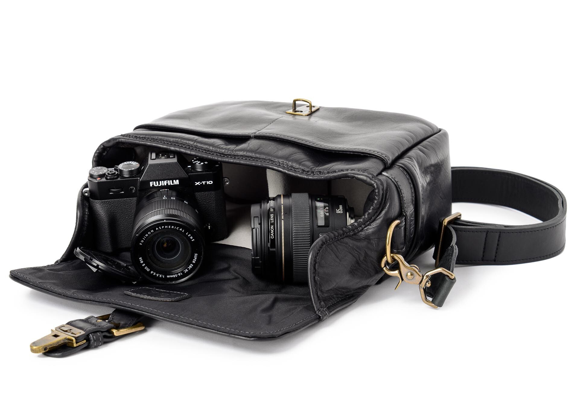 ONA Bags Bowery Black Leather