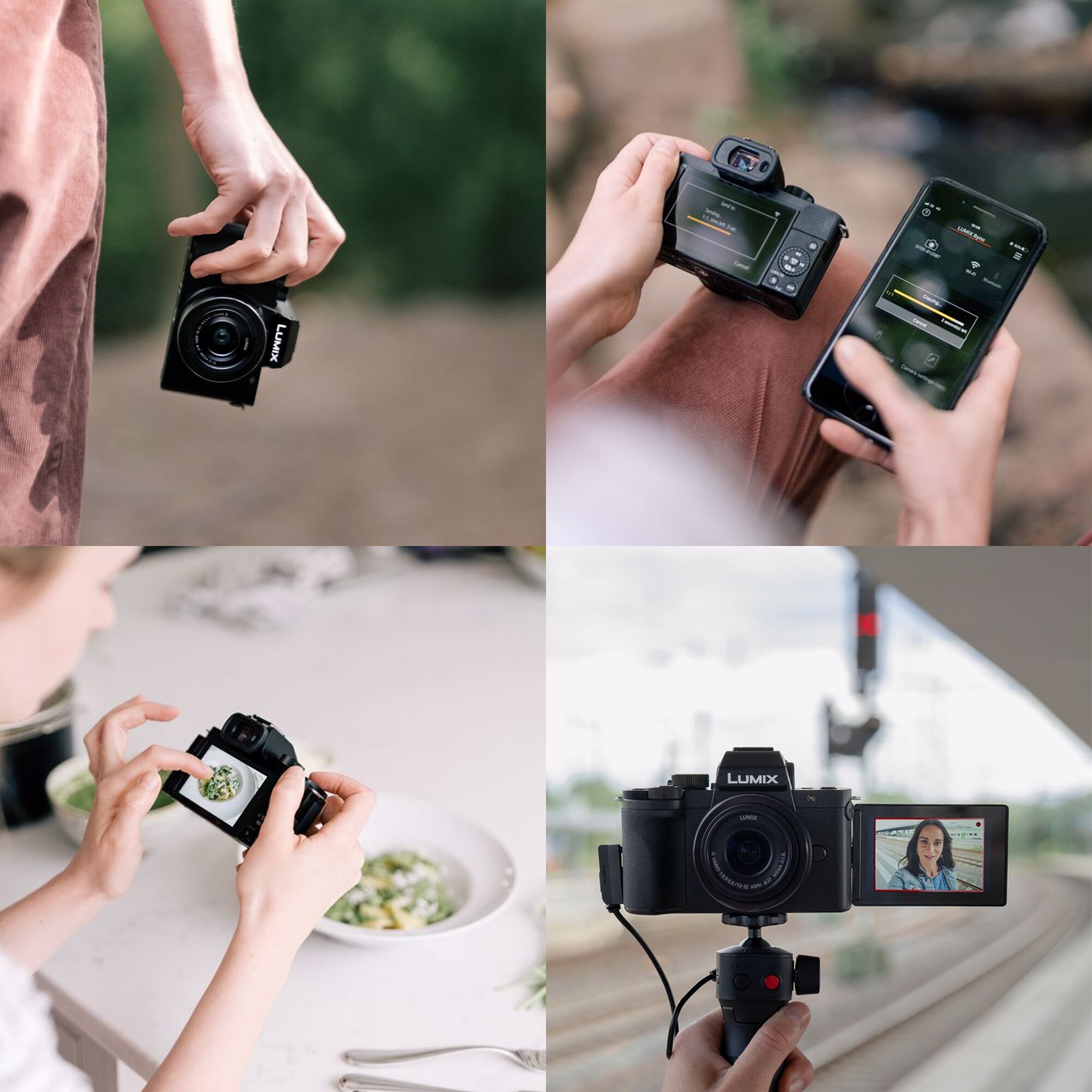 Panasonic Lumix G100 + G Vario 12-32MM F/3.5-5.6 + DMW-SHGR1 handgrepp