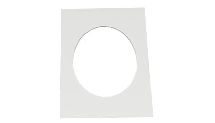 Passepartout 15x20 Oval Offwhite