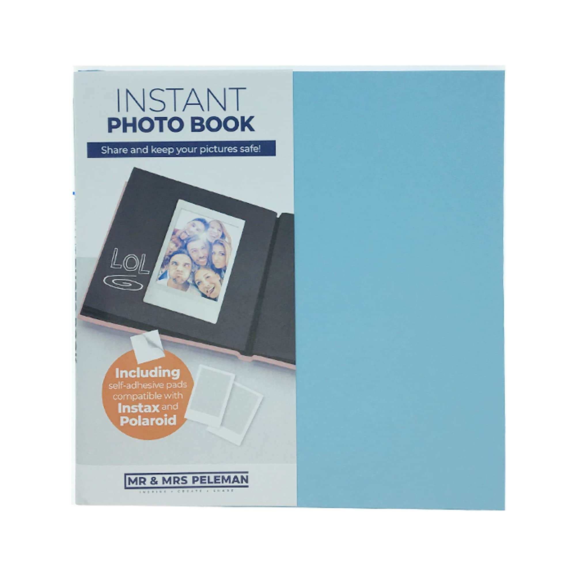 Peleman Fotoalbum för Instax & Polaroid Blå
