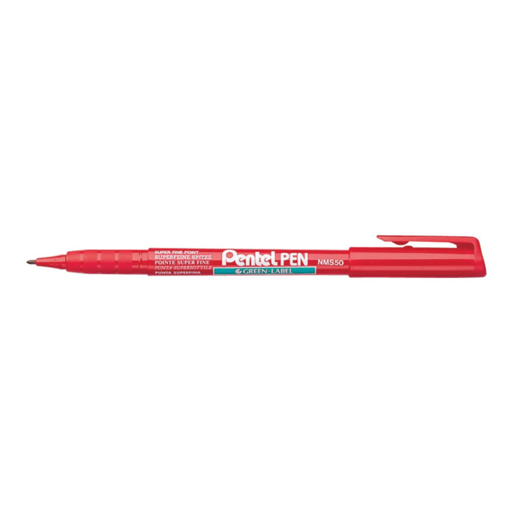 Pentel NMS50-B Permanent Penna Röd