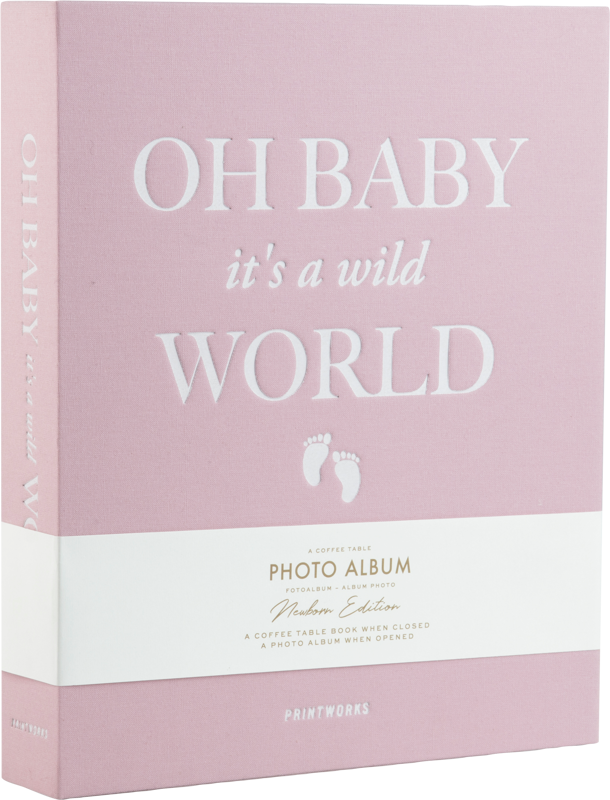 Printworks Fotoalbum Baby Its a Wild World Pink Large
