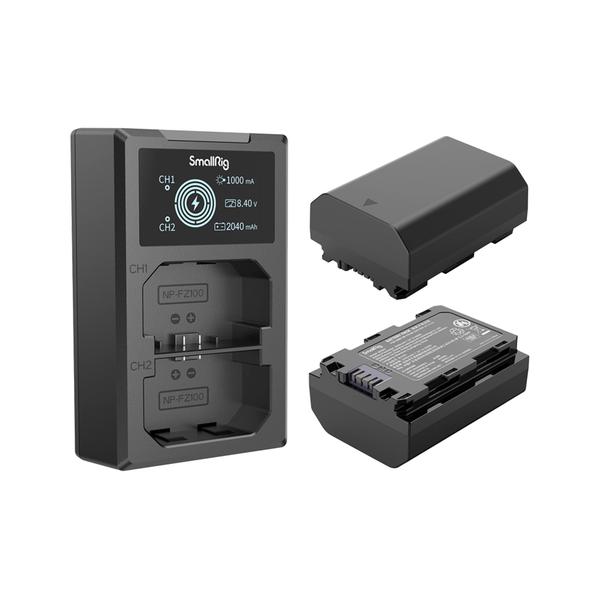 SmallRig 3824 NP-FZ100 Kit Batteri (2st) & Laddare