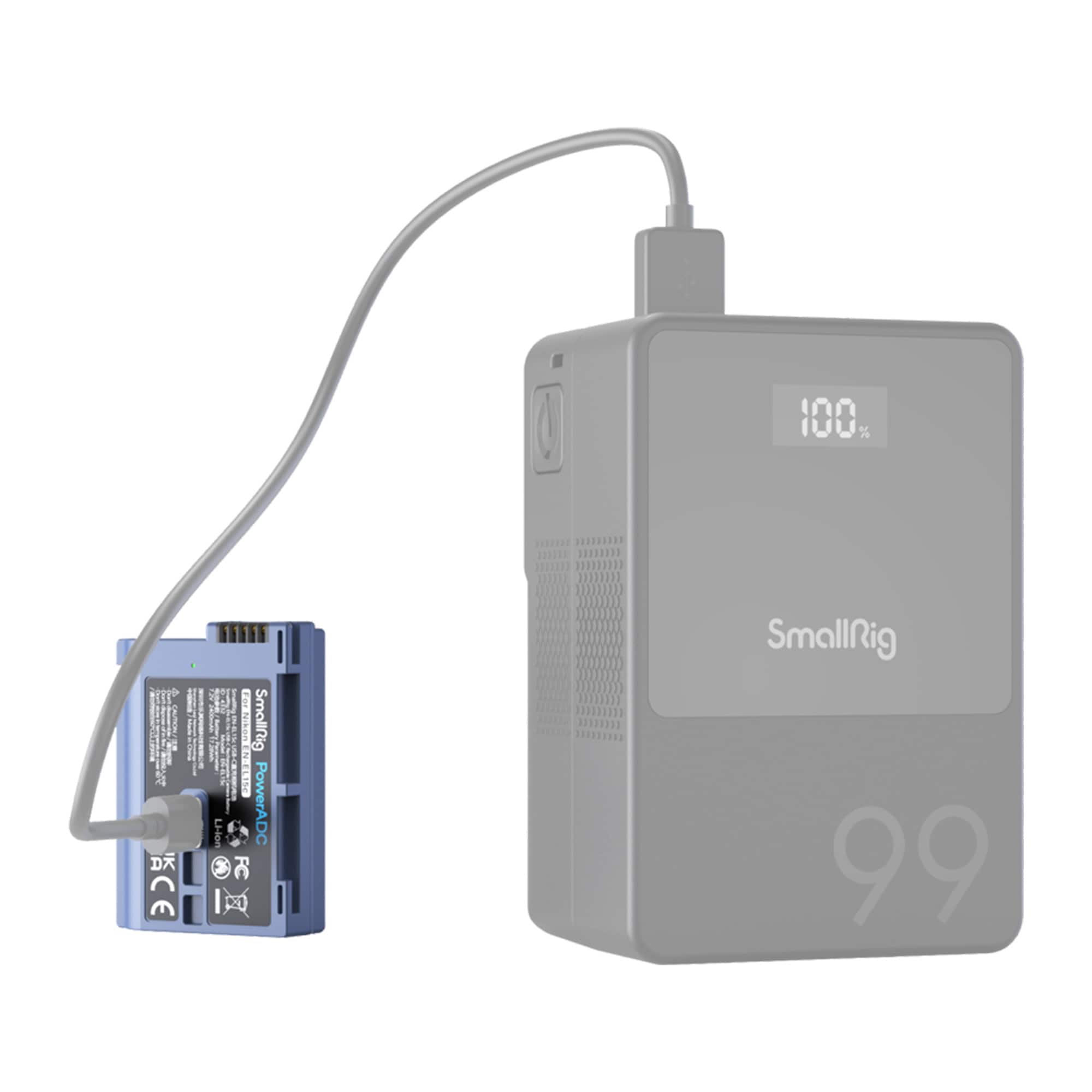 SmallRig 4332 Kamerabatteri USB-C Laddningsbart EN-EL15c