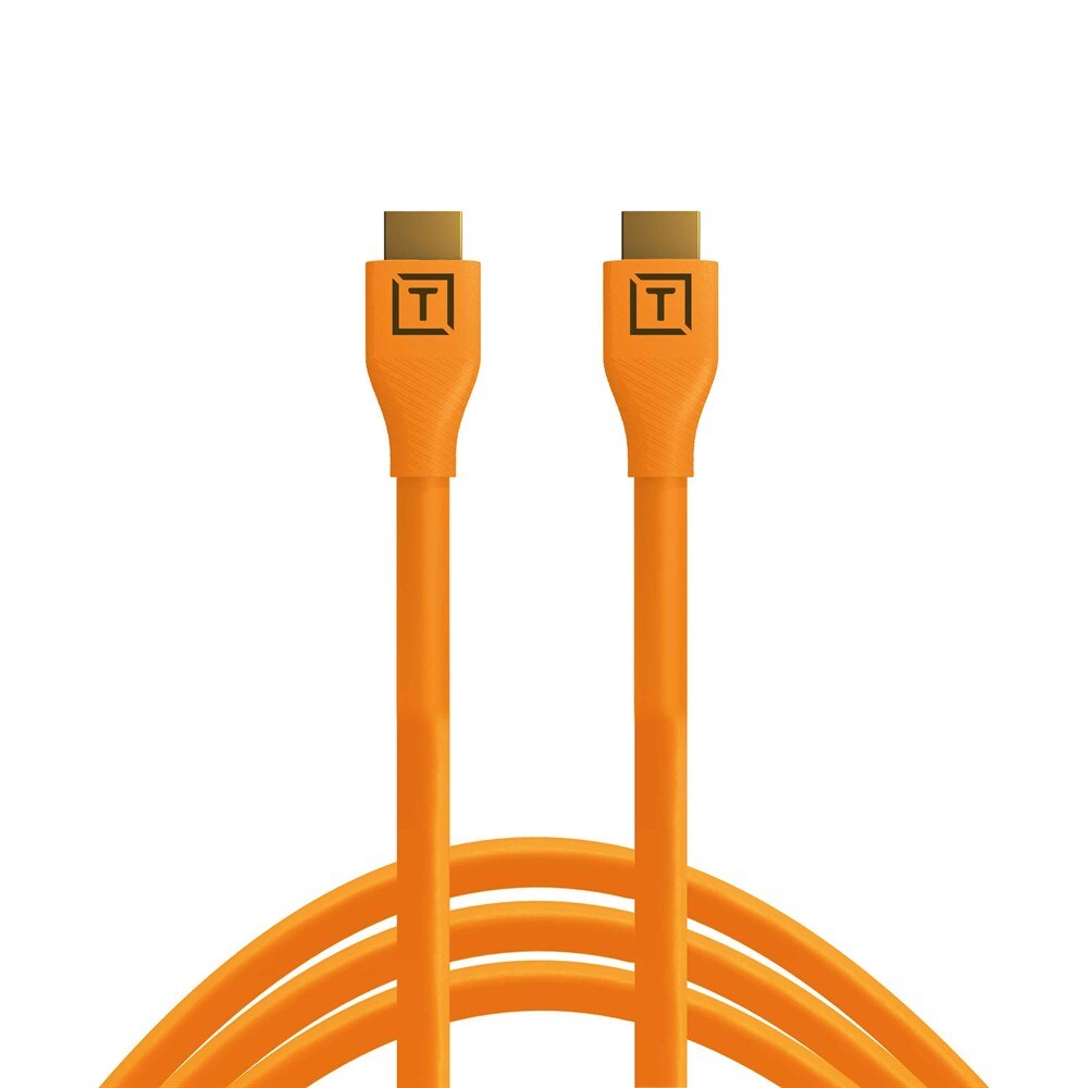 Tether Tools Tetherpro HDMI 2,0 till HDMI 2,0 Orange 4,6 m