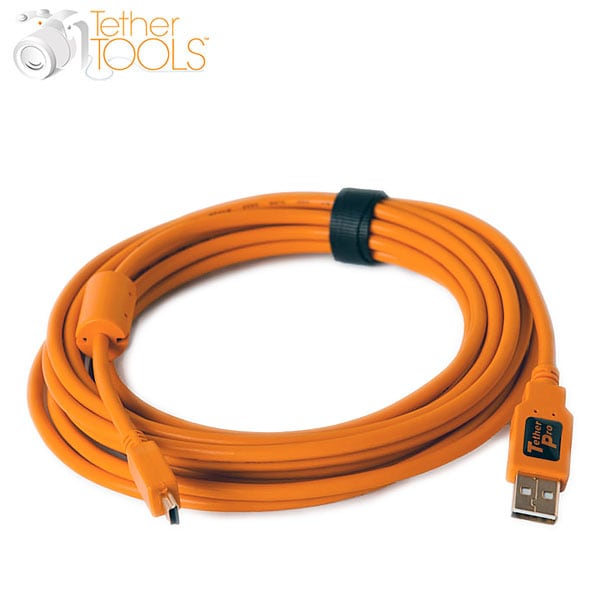 Tether Tools Tetherpro Usb 2,0 till Mini-B 5-pin 1,8m Orange