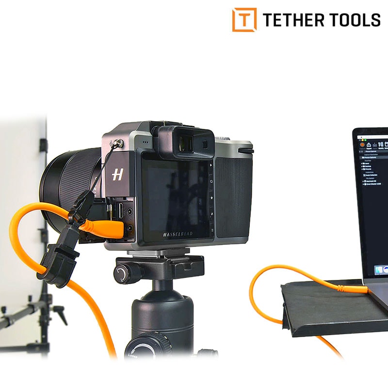 Tether Tools Tetherpro Usb-C till 3,0 Micro-B Vinklad 4,6m. Orange