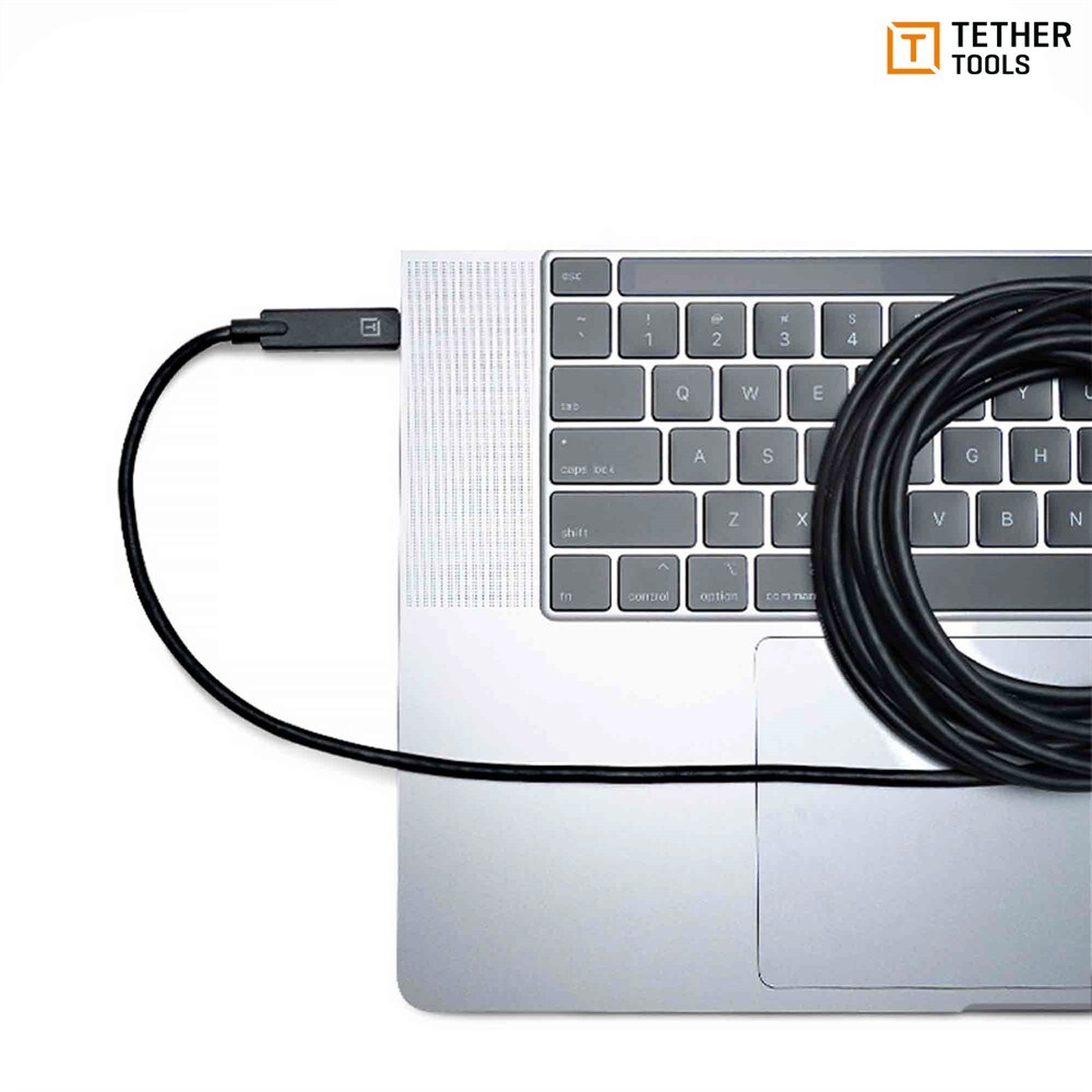 Tether Tools Tetherpro USB-C till USB-C Vinklad Svart