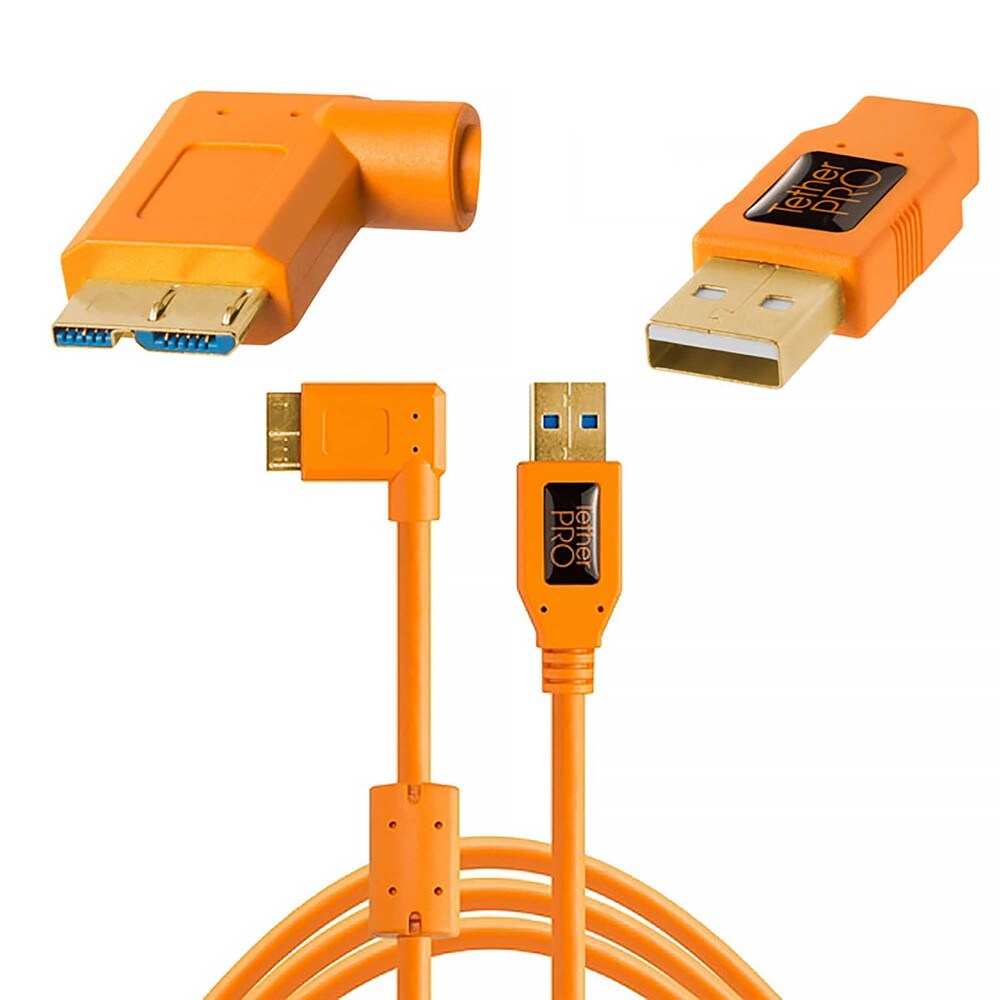 Tether tools USB 3,0 Micro-B Right Angel 4,6M