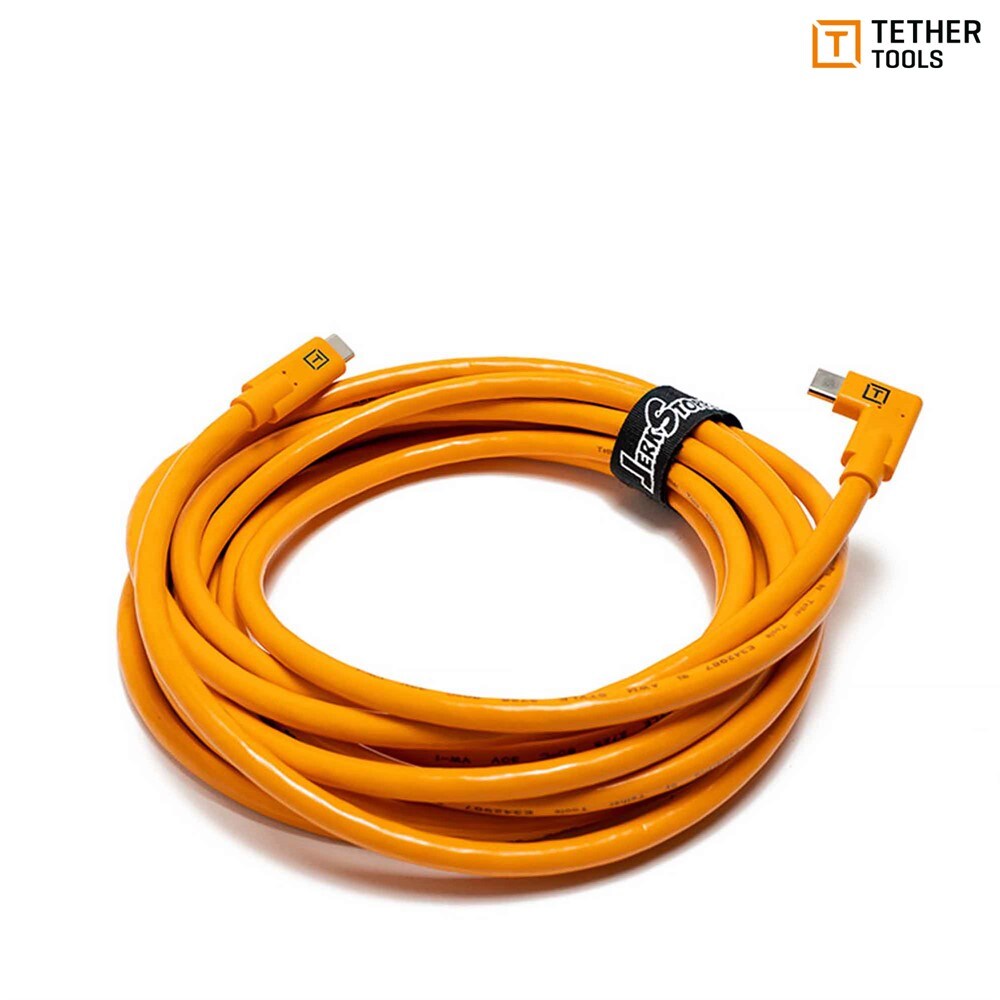 Tether Tools TetherPro USC-C till USB-C 4,6m Vinklad Orange