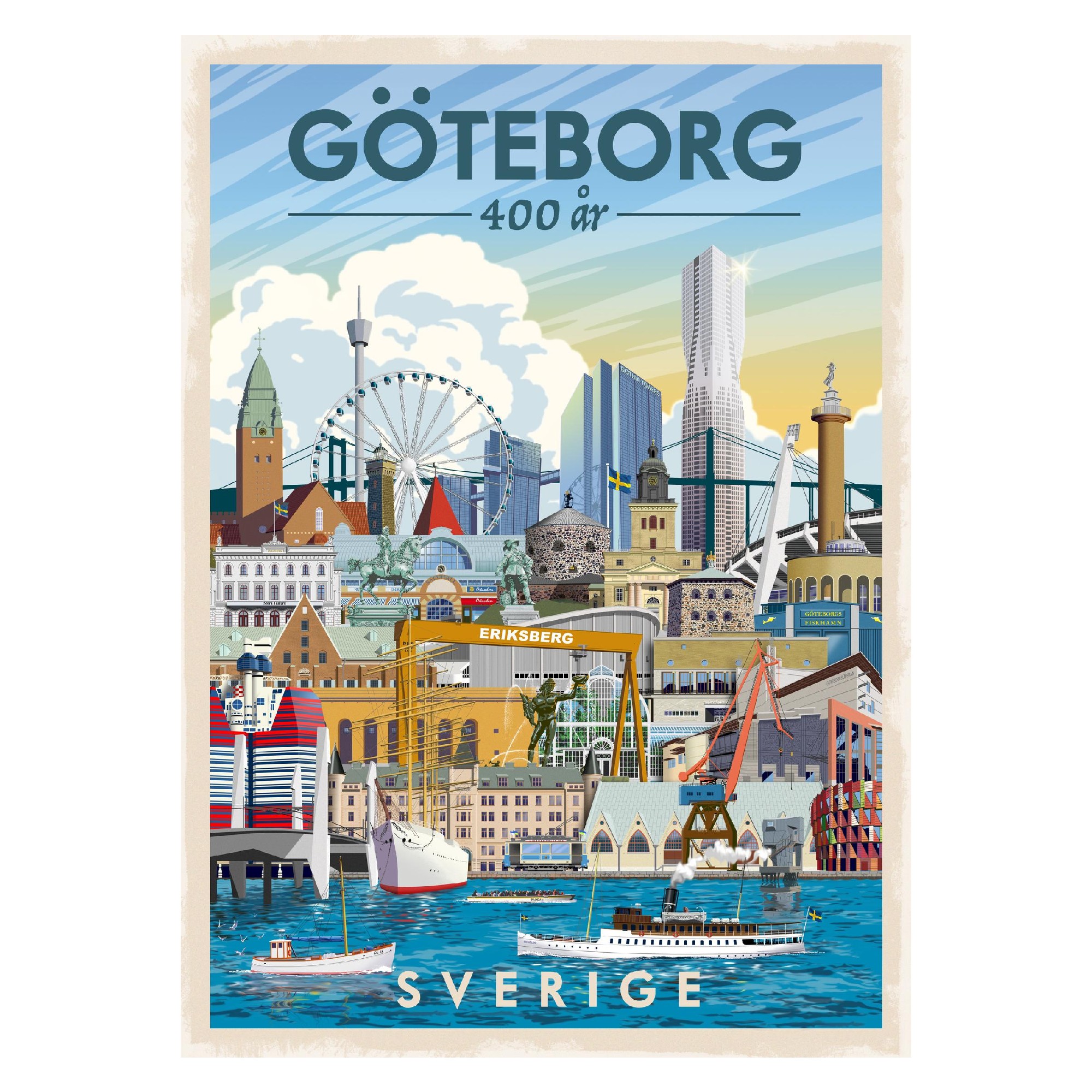 ThomasO Poster 30x40 Göteborg 400 år