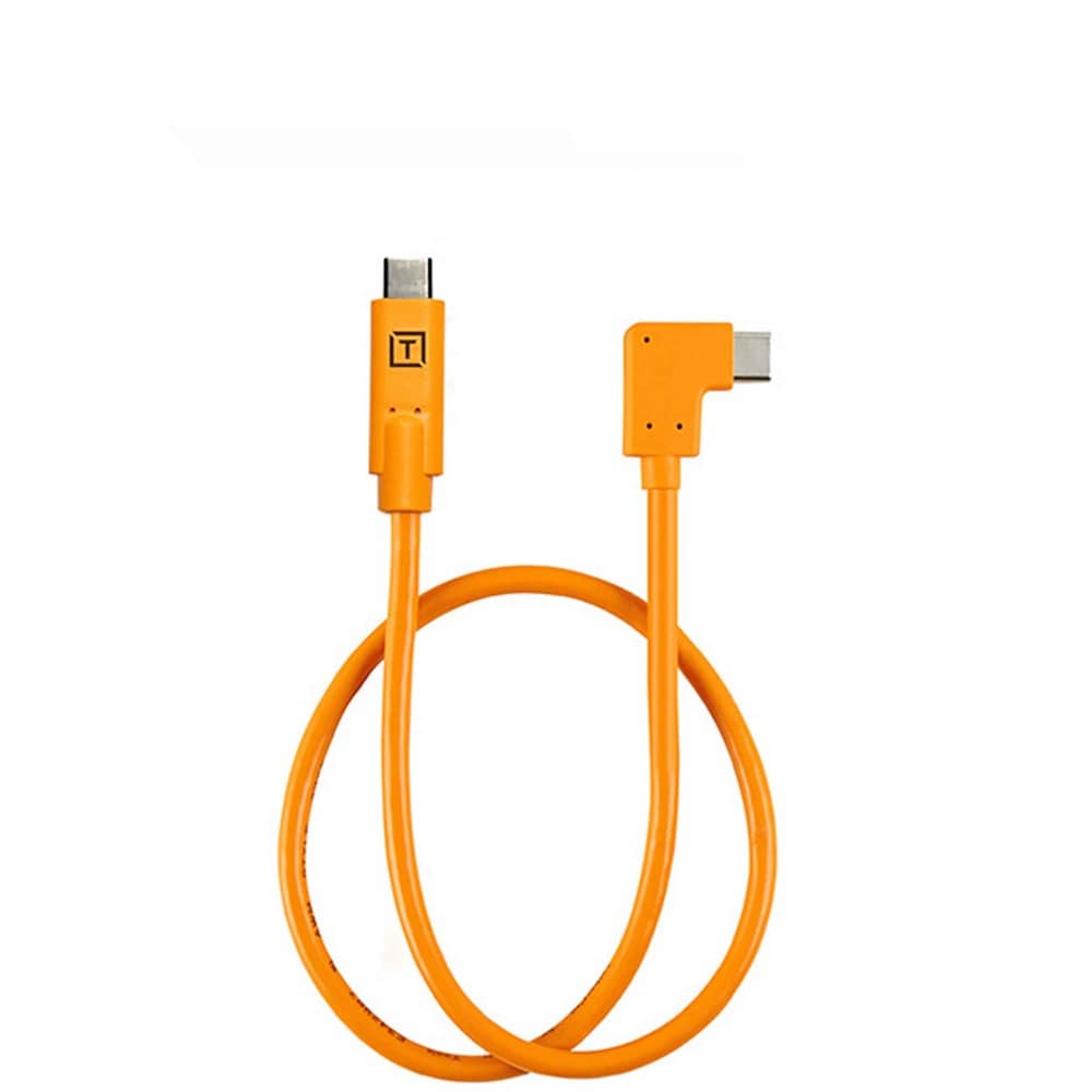 Tetherpro Right Angle Adapter USB-C till USB-C 50cm
