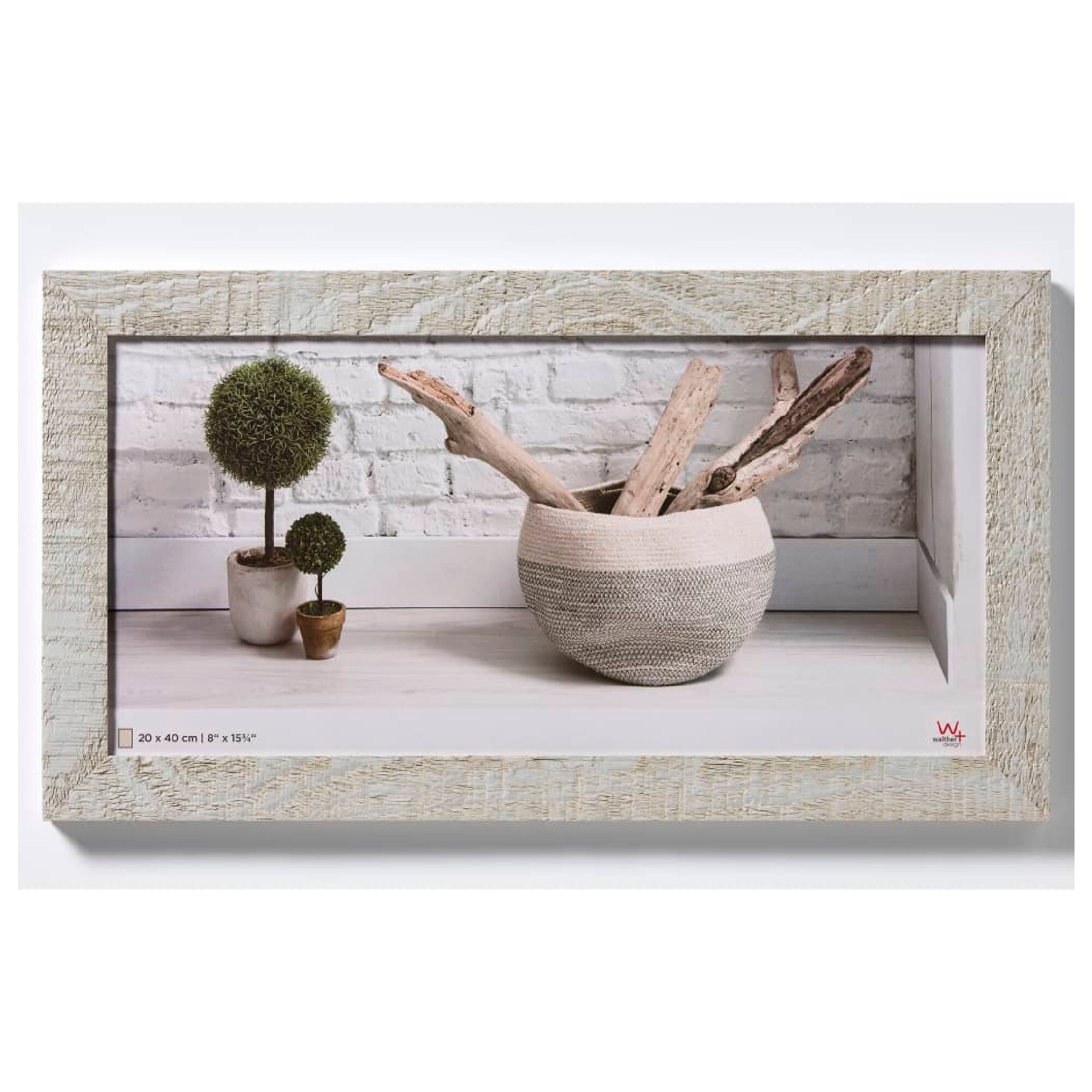 Walther Home Träram 20x40 cm  Ljusgrå
