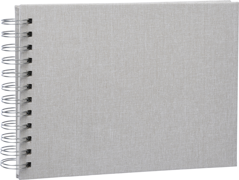 Focus Base Line Canvas Wire-O 23x17 Beige med Vita Blad