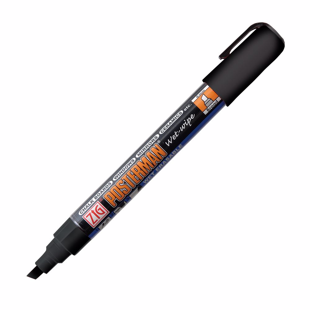 Zig PMA-550 Wet-Wipe Pen Svart
